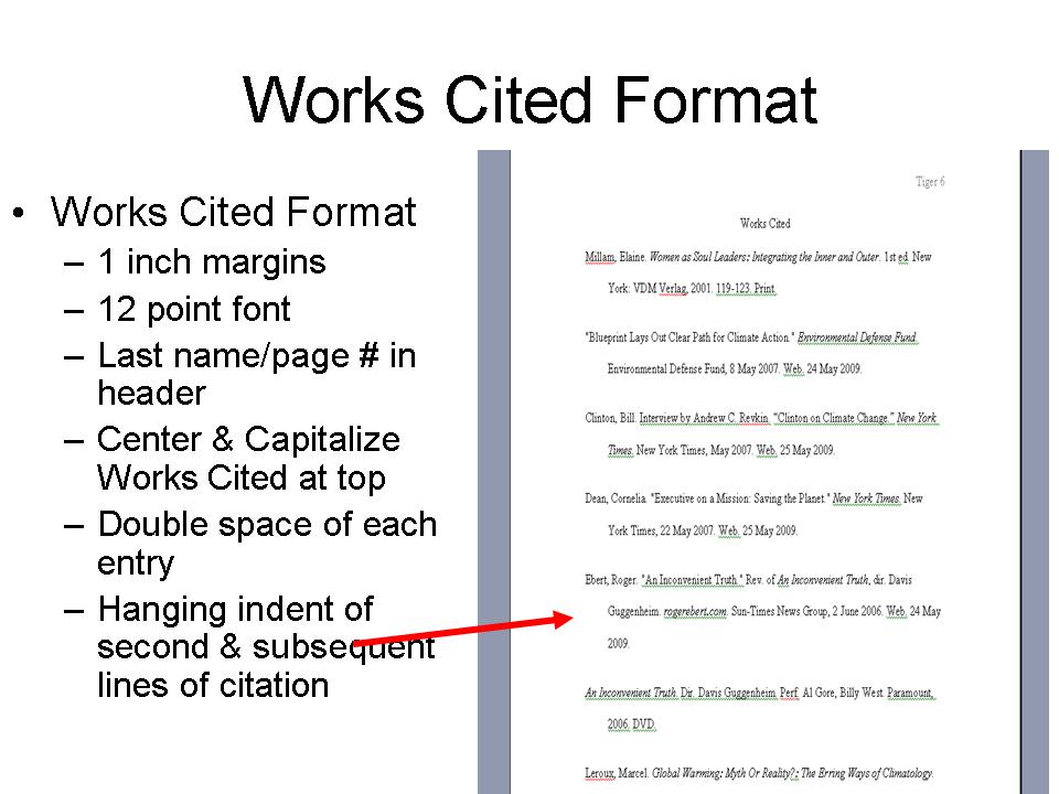 Mla dissertation citation format